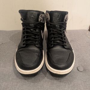 Nike Black and White High-Top Sneakers